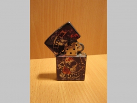 Guns n Roses - doplňovací benzínový zapalovač s vypalovaným obrázkom (balené v darčekovej krabičke)